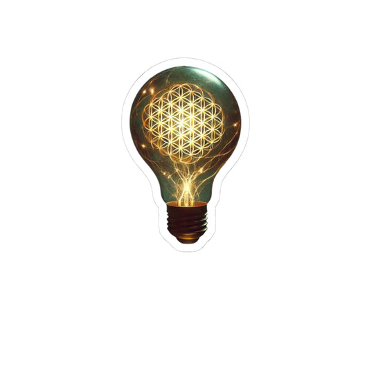 The Light Work Lounge Logo - Intellect Bulb Stickers